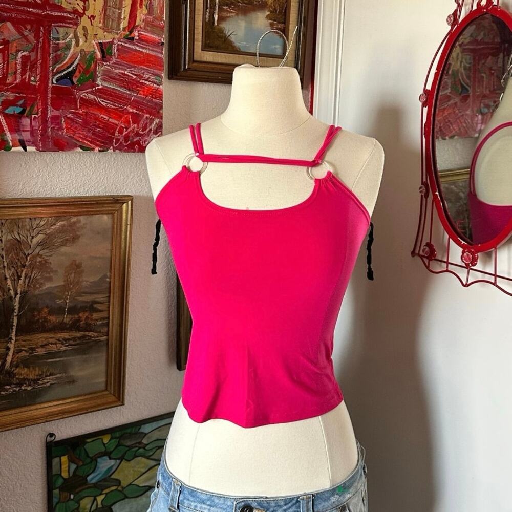 april usa hot pink tank top